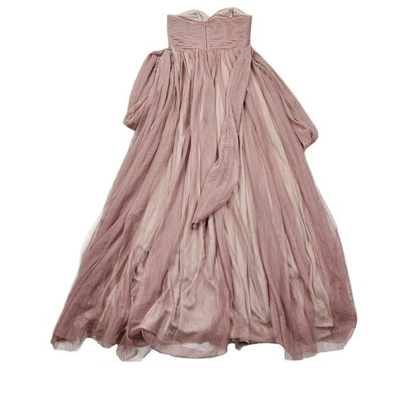 Birdy Grey Christina Convertible Tulle Bridesmaid Dress Purple Sandy Mauve Small - Picture 3 of 10